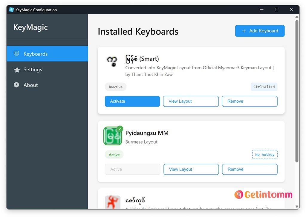 KeyMagic - Myanmar Unicode v2.0.1.0 Free Download 2 KeyMagic 3 free download