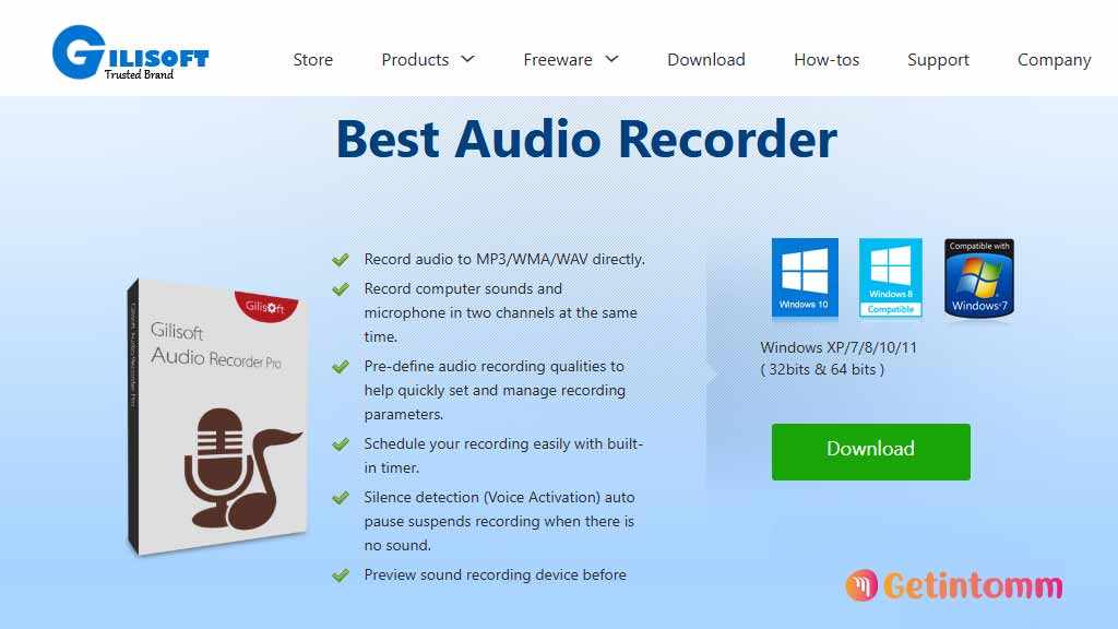 GiliSoft Audio Recorder Pro Free Download ( Latest 2025) 1 GiliSoft Audio Recorder Pro Recording Features