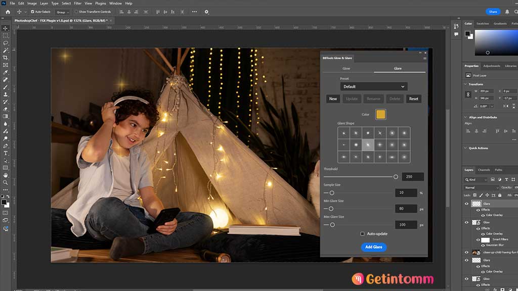 BBTools Glow & Glare v2.5.3 Downlaod (Laest 2025) 2 BBTools Glow & Glare 2 Plugin Interface