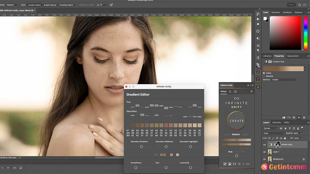 Infinite Unify Photoshop Panel v2.0.1 Free Download 2 Infinite Unify Photoshop Panel v2.0.1 color harmonization before after free download Windows & macOS