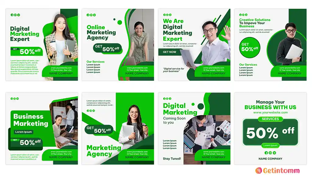 Digital marketing post psd